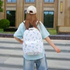 3Pcs Floral Backpack Set Teenagers Book Bag with Lunch Bag & Pen Case School Bookbag Set Large Capacity Travel Daypack 2