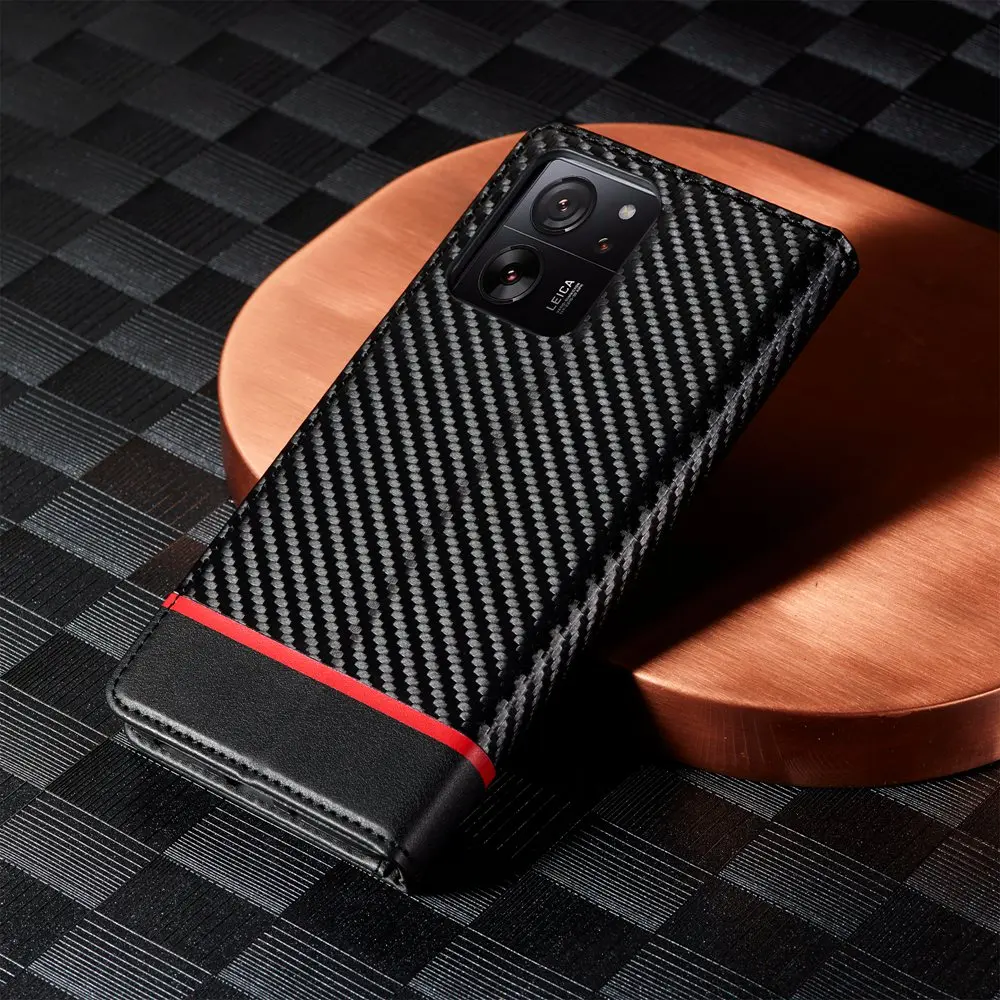 Leather Fiber Grain Wallet Flip Case – Sleek and Durable Phone Cover