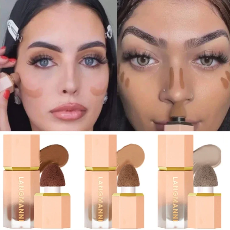 

Liquid Highlighter Contour Stick Matte Blush Sticks Moisturizing Concealer Face Shadow Contour Pen Brightening Face Cosmetics