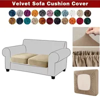 Thicken Velvet Sofa Seat Covers Plush Sofa Cushion Covers Elastic All-inclusive Couch Cover L Shape Corner Armchair Sofa Covers 1