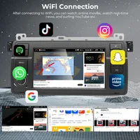 GEARELEC Android 14 CarPlay pour BMW E46 M3 318 320 325 330 335 autoradio 7 "sans fil CarPlay Android Auto stéréo GPS WIFI 64GB 5