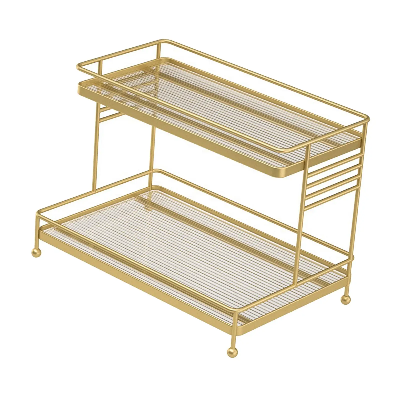 Bathroom Organizer Countertop Gold, 2 Tier Bathroom Vanity Organizer Makeup  Shelf Removable Tier Tray for Dresser,Bedroom - AliExpress