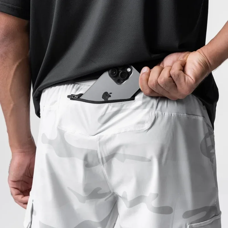 Spring Men's Casual Lightweight Woven Fitness Sports Long Pants Loose Fit Trousers Leggings for Skateboarding