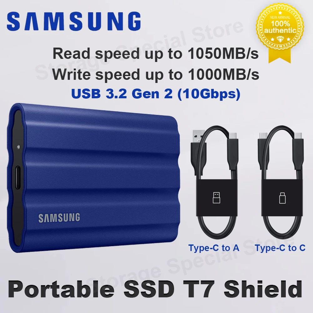 SAMSUNG ポータブルSSD T7 Shield T9 T7 ソリッドステートドライブ