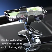 Новый автомобильный держатель для телефона на приборной панели, гравитационный зажим «крокодил», зеркальная подставка для телефона с автоматической блокировкой, универсальное крепление для GPS-навигации — изображение 4