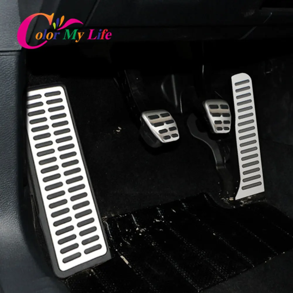 Car Pedals for Volkswagen Vw Golf 5 6 MK5 MK6 Jetta MK5 Scirocco for Skoda Octavia A6 Stainless Steel Gas Brake Rest Pedal
