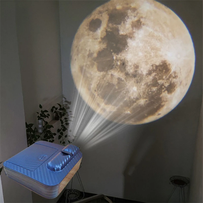 Lampe De Projection De La Lune Sur Terre, Lampe LED De Projection De La  Terre Par USB Pour Le Plafond De La Chambre, Cadeau, Décoration De Chambre