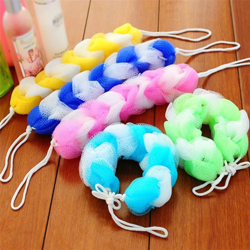 Bath Brush 1PC Nylon Random Color Scrub Back Washcloth Mesh Shower Body Massage Bathroom Sponge rubbing washcloth exfoliating shower brush bath brush shower scrubber exfoliating washcloth skin exfoliating cloth exfoliating bath glove shower sponge bath sponge exfoliating bath brush exfoliating scrubber exfoliating shower scrubber