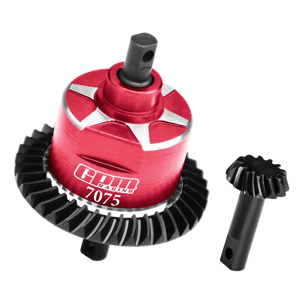 Kit différentiel avant à découpe spirale TRAXXAS installé sur un châssis de Slash 4X4, prêt à l'emploi.