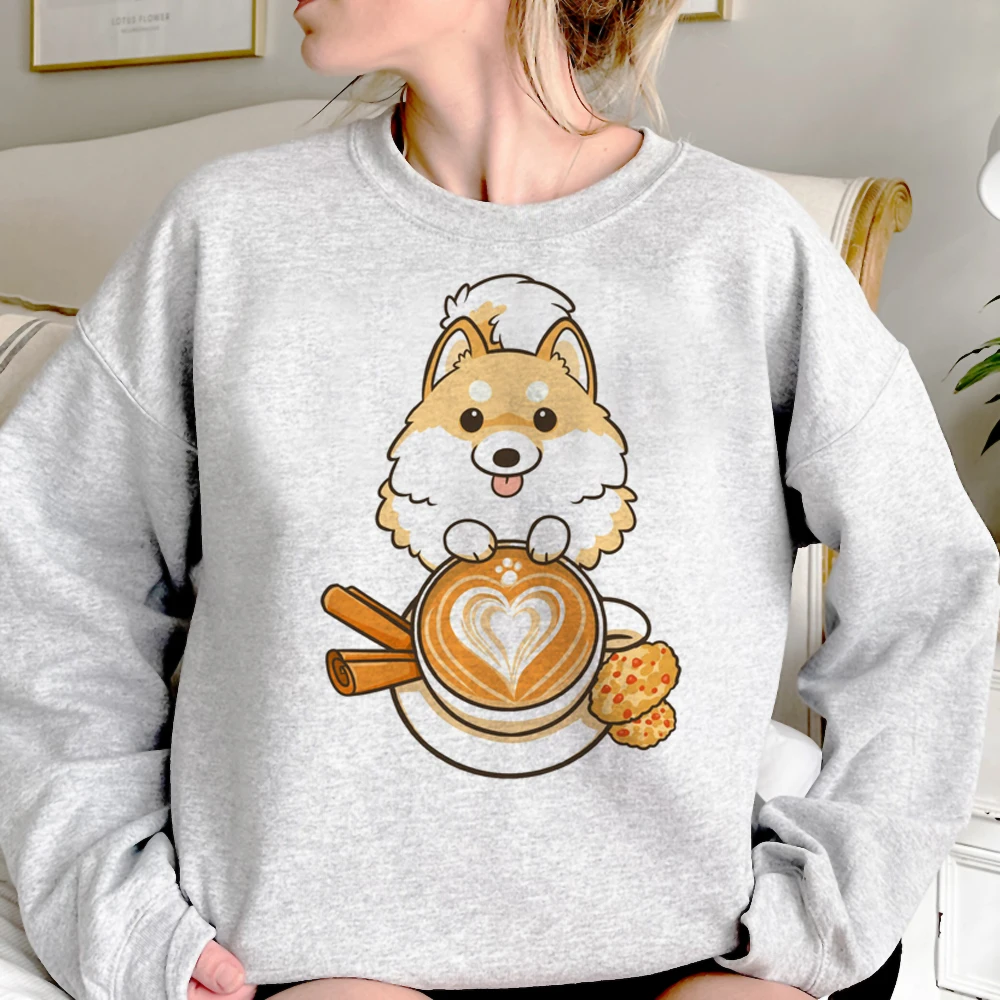

Pomeranian hoodies women gothic vintage Winter japanese tracksuit women Kawaii clothes