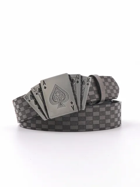 Men's Fashionable Playing Card Buckle Belt