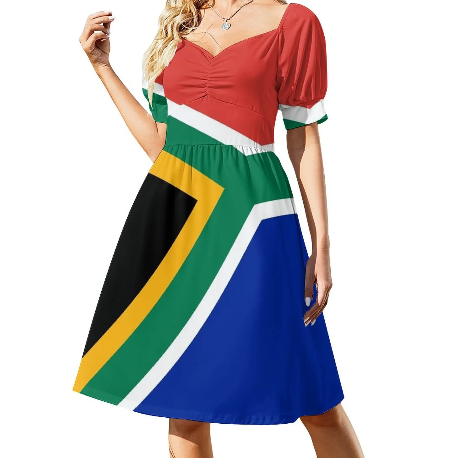 

South African flag Dress summer dress korean women dress summer