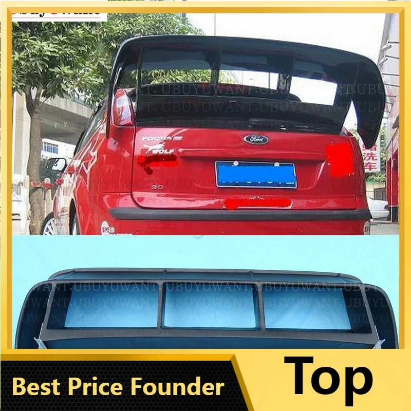 

Подходит для Ford Focus WRC стиль автомобильный спойлер 2005-2007 модифицированное FRP волокно заднее крыло с задним спойлером крыло автомобиля