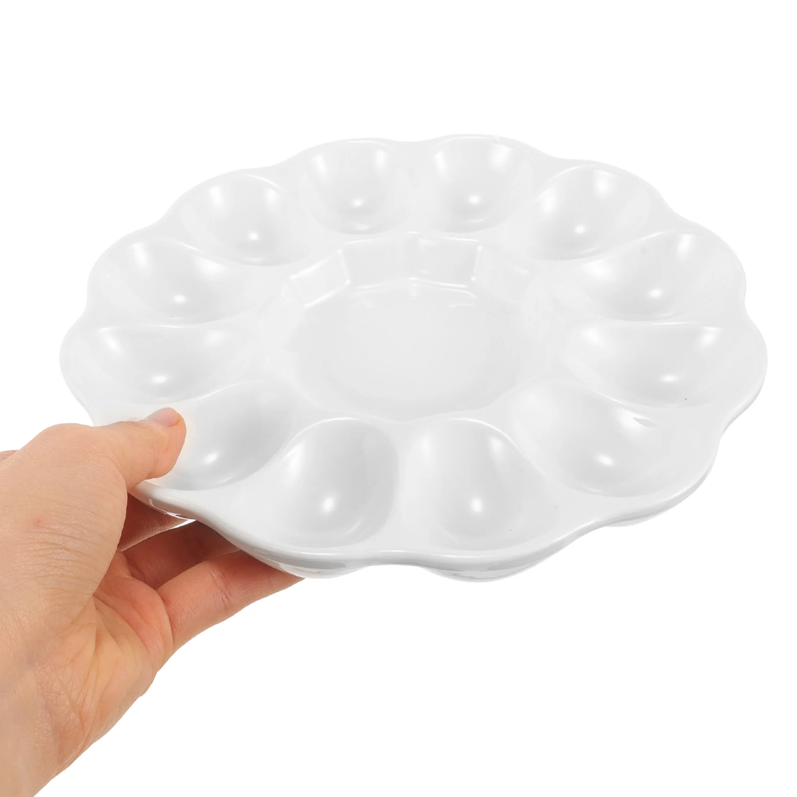 Easter Egg Tray Eggs Deviled Container Serving Trays for Party Boiler Platter Ceramics Dish Carriers 2