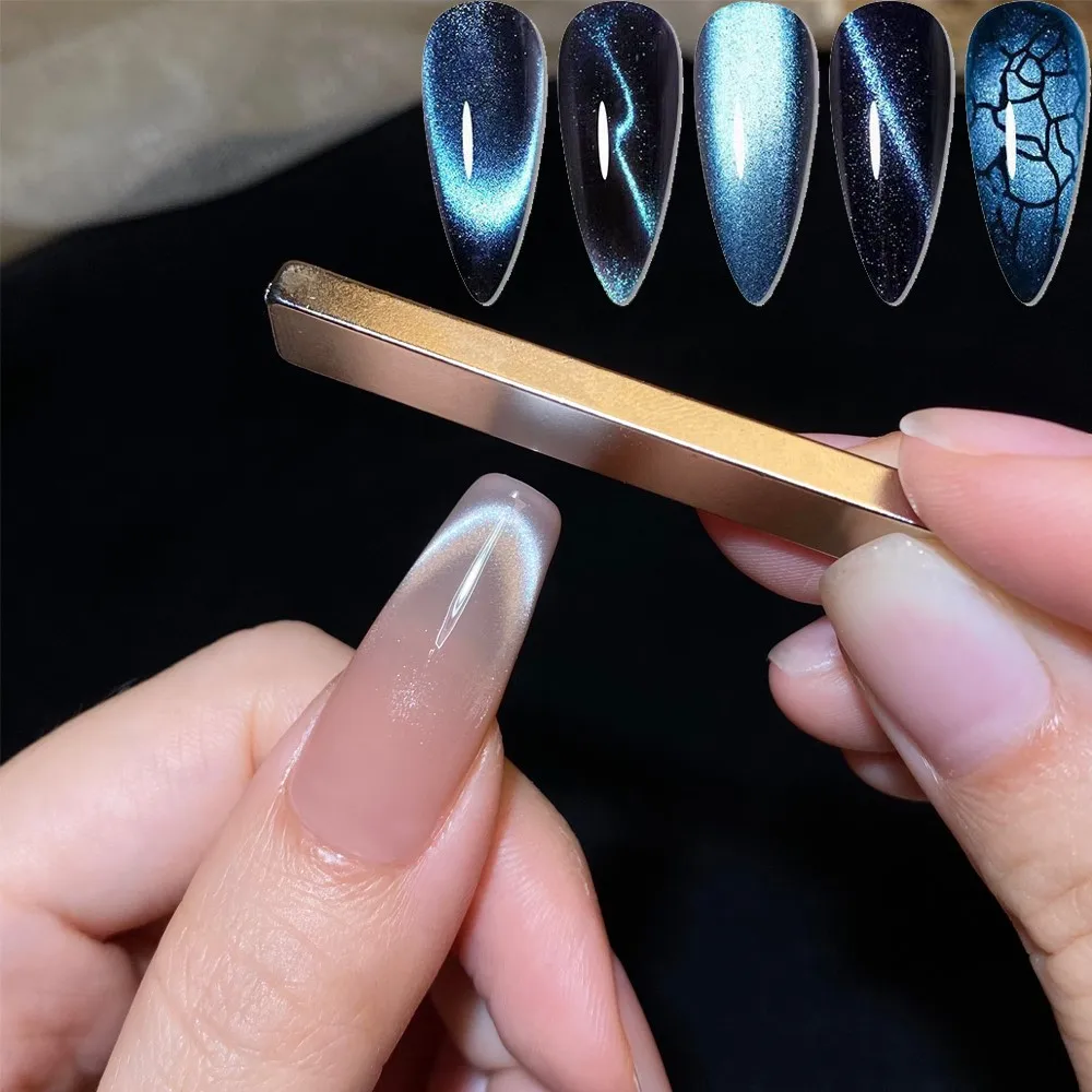 Cat Eye Multi-function Magnet Nail Salon Super Strong Long Strip Magnet Manicure French Cat's Eye Magnetic Stick for UV Gel Tool