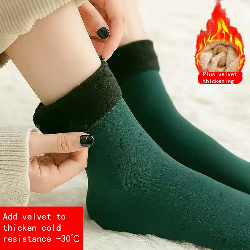 Comprar Calcetines largos de invierno para mujer, calcetines gruesos y  cálidos, bonitos calcetines hasta la rodilla de Lolita, calcetines negros  para nieve para niñas Y2k