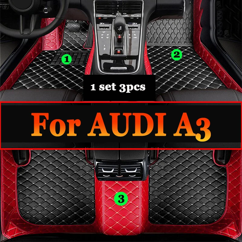 

For AUDI A3 Hatchback/Sportback 2013 2014 2015 2016 2017 2018 Car floor mats Custom foot Pads automobile carpet cover interior