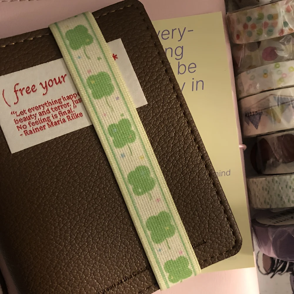Elastic Strap with Cute Star Decoration for Planner Notebook and Journaling