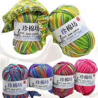 1pc 50g Cotton Yarn Milk Combed Soft crochet yarn Baby  Crochet for knitting Wool sale Hand Knitting DIY Sweater CJ03 1