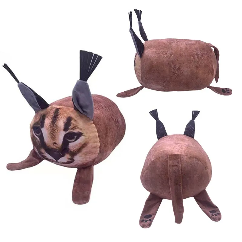 Roblox Raise A Floppa Simulation Cube Cat Caracal Plush Doll