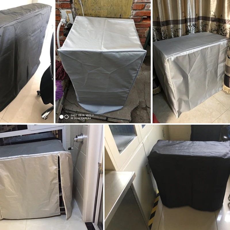 Dust Cover Outdoor Furniture Cover Sofa Chair Table Cover Rain Snow Dust Covers Waterproof Cover Silver and Black Smart Cover - 6