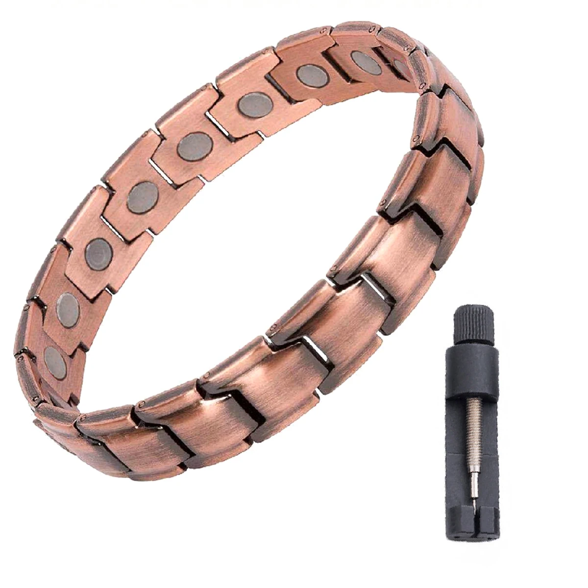 Kupferfarbene Adler-Armbänder für Damen und Herren, Therapie, Gesundheit, magnetisches Heilarmband, Bio-Energie, Arthritis, Schmerzen, Valentinstag, Gi – Detail 11