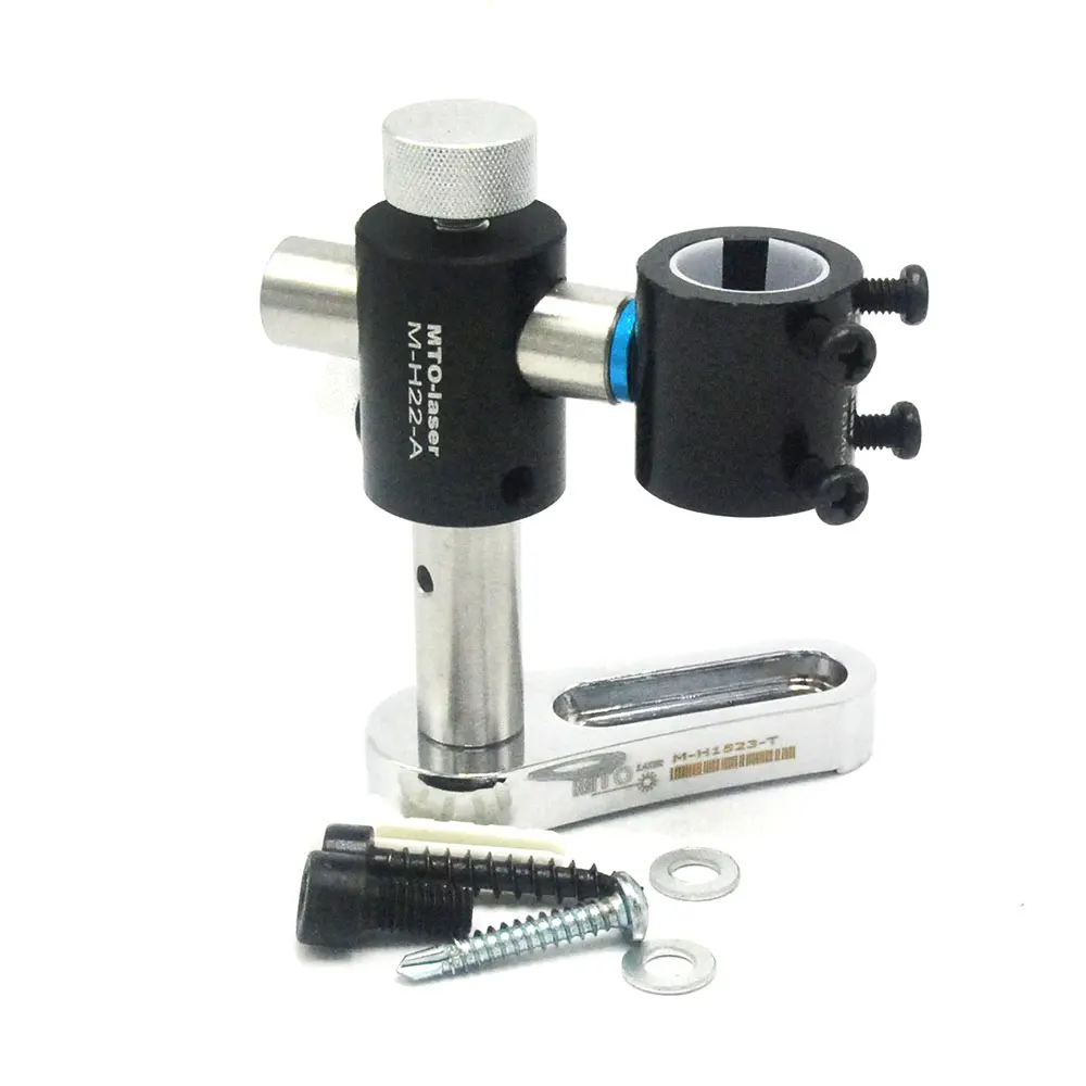 Two-axis Adjustable Mount Bracket Holder Clamp For Laser Diode Module Torch Cooling Heatsink 13.5~26mm Diameter laser module mount