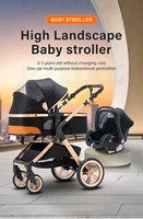 Poussette bébé 3 en 1 poussette multifonctionnelle facile pliante voyage Portable landau siège de sécurité norme ue livraison gratuite 3