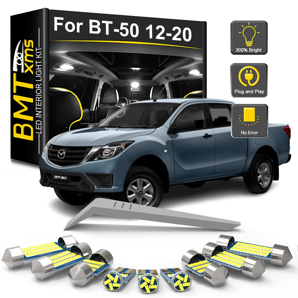 BMTxms LED 인테리어 전구 키트, 마쓰다 BT-50 BT50 2012 2013 2014 2015 2016 2017 2018 2019 2020 맵 돔 트렁크 램프, 10 개