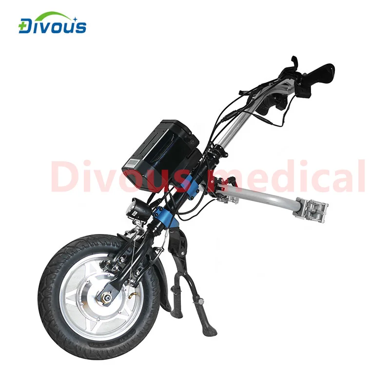 12 Inch Electric Handcycle Wheelchair Attachable Electric Handcycle For Disabled Handbike Conversion Kits 2
