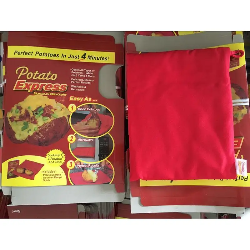 (2 Pack) Microwave Potato Cooker Bag- Potato Express Pouch, Perfect  Potatoes Just in 4 Minutes!
