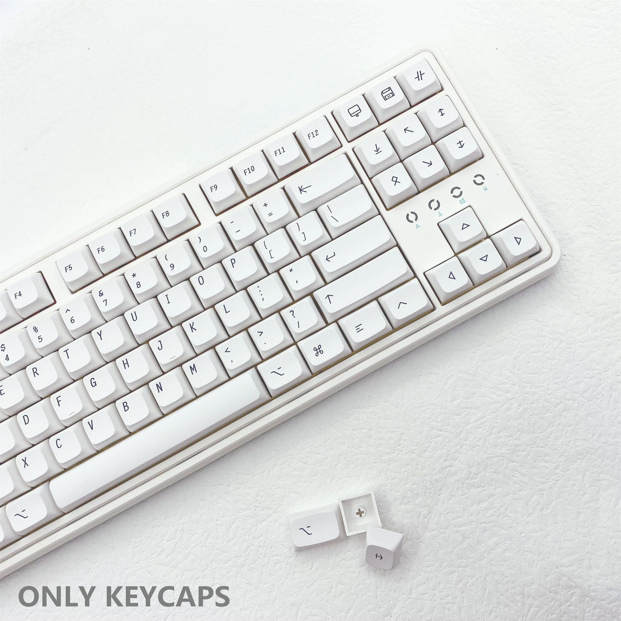 

137 Keys Keycaps PBT Sublimation XDA Height GMK Mechanical Keyboard White Keycap for Cherry MX Switch For Apple MAC ISO