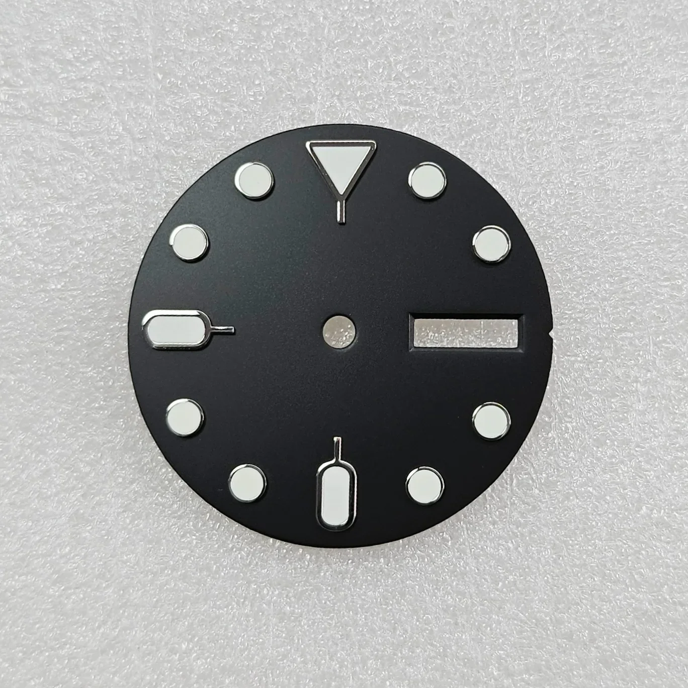 Green Luminous Watch Dial with Dual Calendar - Men's Accessory