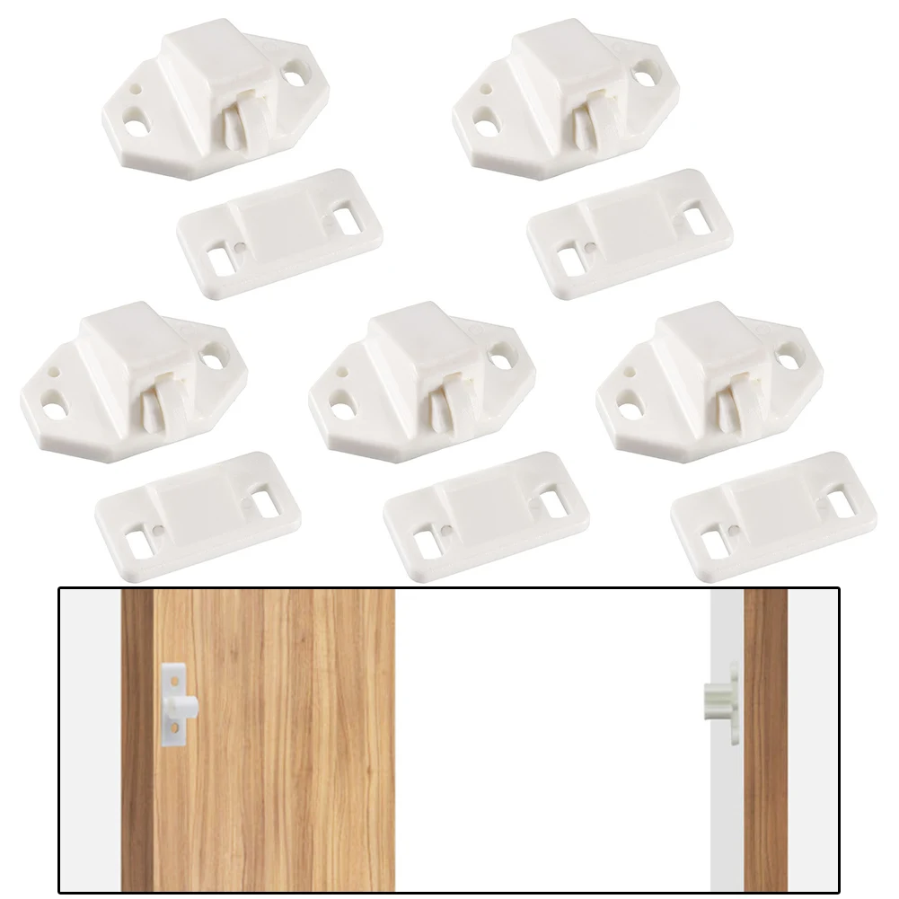 Description Picture 3 of itemFurniture Cabinet Closet Door Roller Catch With ABS Roller Catch Cabinet Door Stopper Drawer Cupboard Door Ball Latch
