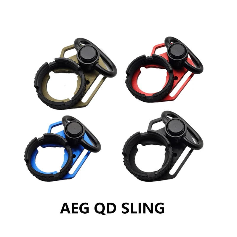 

Tactical AEG Rear Clip Strap Strap Buckle QD Sling Mount Push Botton Adapter Fit For M4 M16