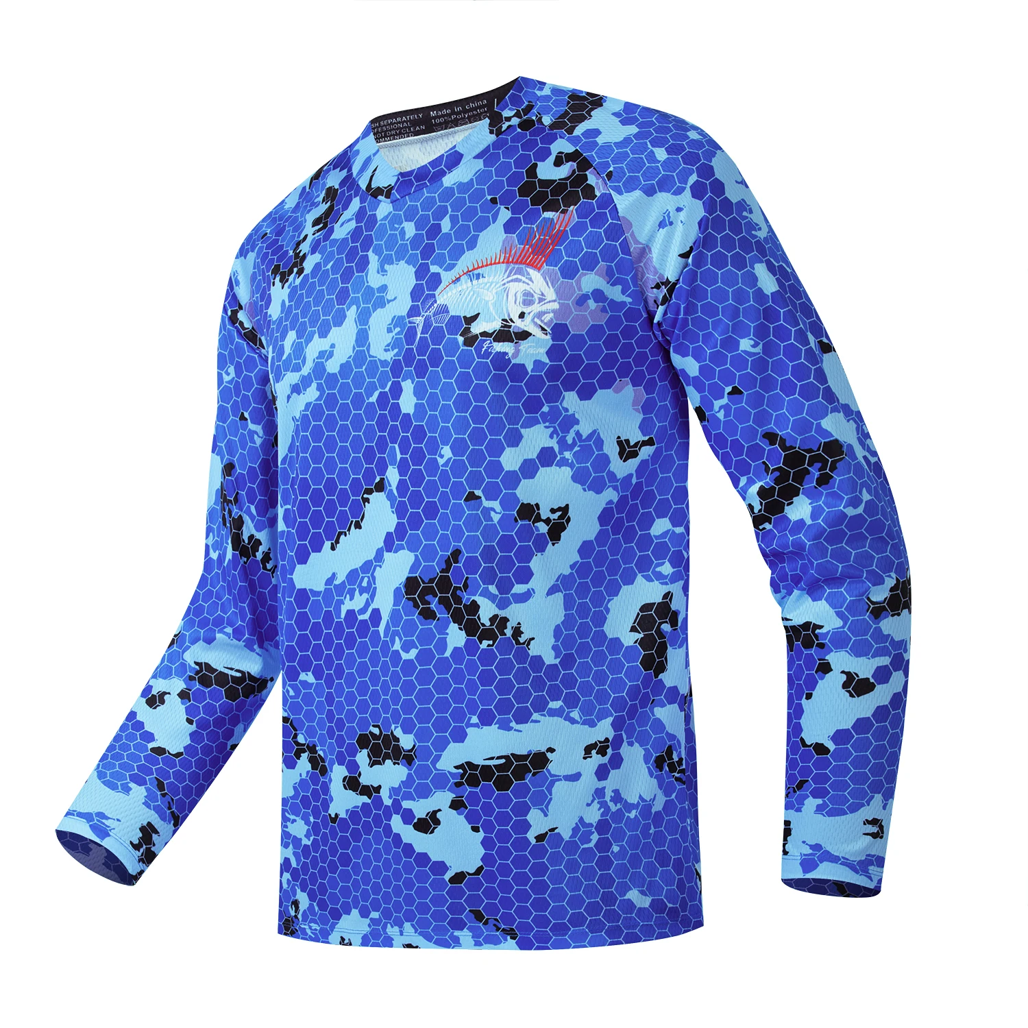 Anti-UV Fishing Clothing With Quick Drying Sun Protection Fishing Shirts Hot Selling Men's Fishing Jerseys