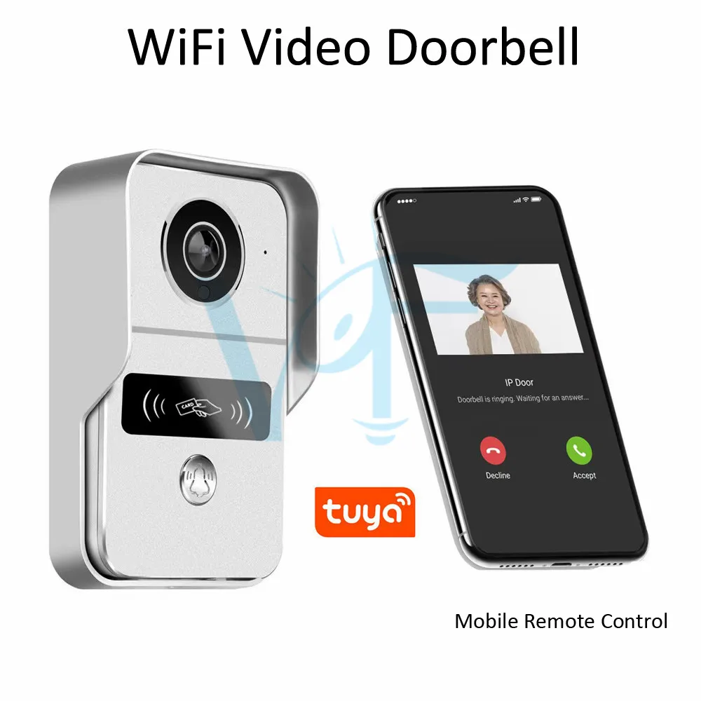 1080P WiFi Audio Intercom Wireless Videoportero Doorbell Mobile Control Tuya APP Remote Unlock Two Way Voice Motion Detection