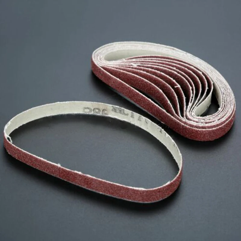 10pcs Sanding Belts 40-600 Grits Belt Sander Sanding Paper Sanding Band 330x10mm For Wood Soft Metal Polishing Grinding Belts