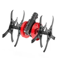 Multifunctional Lawn Mower Grass Trimmer Accessory with Interchangeable Blades Soil Loosening/Trenching/Weeding Wheel 1