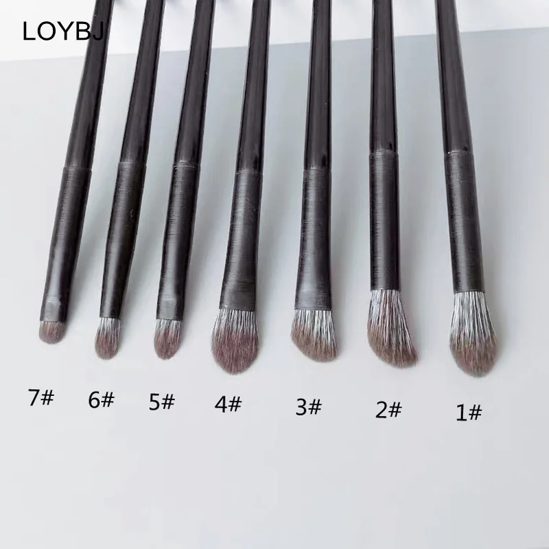 LOYBJ 아이 섀도우 메이크업 브러쉬 부드러운 머리 전문 눈 윤곽 코 섀도우 브러쉬 화장품 블렌딩 셰이더 세부 메이크업 도구