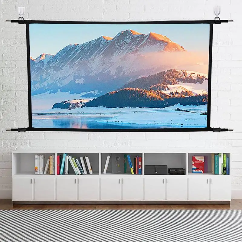 HotProjectorScreen6084Inch169FoldableAntiCreaseGrey