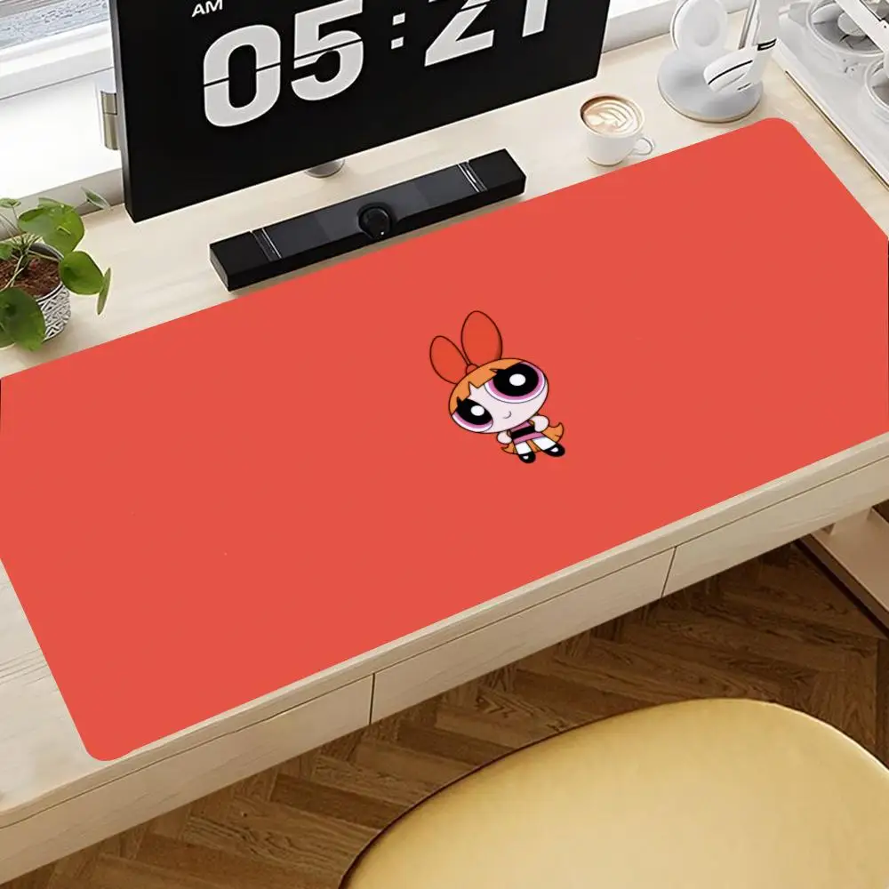 

P-Powerpuff Girls Mouse Pad Mouse Pad Gaming Mousepad Speed Desk Mat Laptop Gaming Mats For Office Carpet Desk Accessories