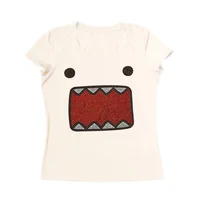 2025 été nouvelles femmes Y2K fille rétro chaud Fix strass Application col rond haut T-shirt drôle Vintage Tama Jun haut 6