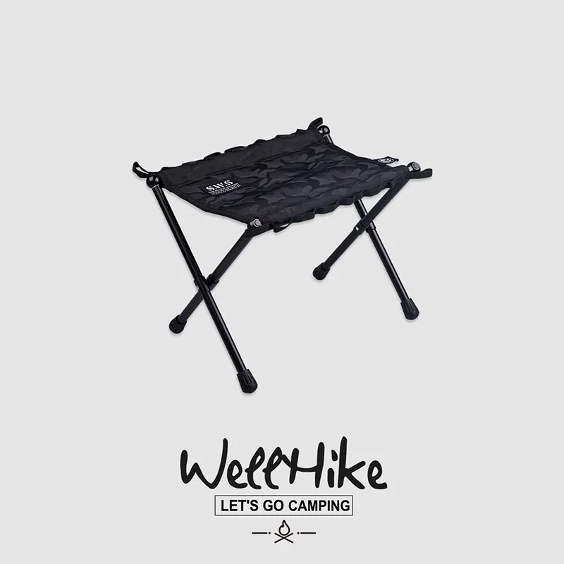 WELLHIKE Maza Folded Camping Portable Moon Chair Lightweight Aluminum Alloy Tactical Fishing Stool Multi-Function Stool folding camping chair foldable camping chair portable camping stool