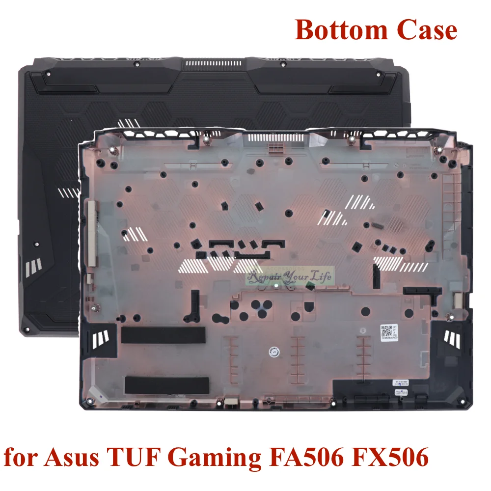 Inferior do Portátil para Asus Tuf Gaming Fa506 Fx506 Fa506ii1a Fx506li Fx506lh Fx506lu Caixa Traseira de Furos 90nr03m1-r7d010 90nr03l1 Case - Imagem 4