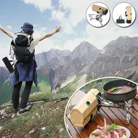 Portable Camping Foldable Cassette Stove Outdoor Hiking Travel BBQ Cooking Boiling Burning Lightweight Butagas Stove 1