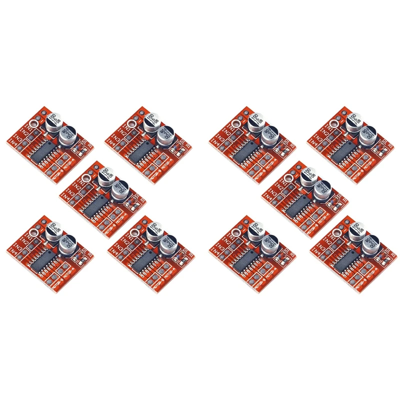 10Pcs Dual H-Bridge Dc Stepper 1.5A Modulo Driver Motore Cc A 2 Vie Sostituire Stepper L298N Per Smart Car Power