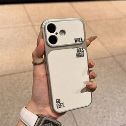 Elegant Faux Leather Lettered Phone Case Cover - Galaxy S23 Ultra (1)