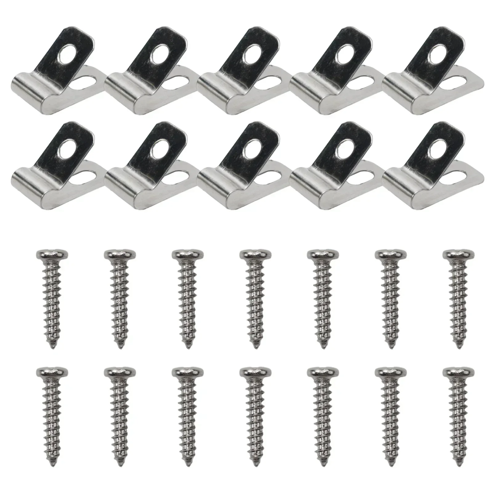 100/200pcs Fence Wire Clamps Agricultural Fencing Mounting Clips 304 Stainless Steel /Aluminum Wire Garden Durable Fasteners
