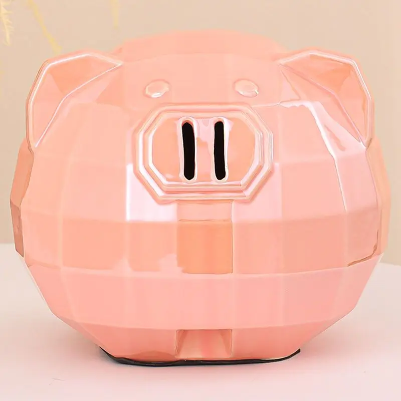 Gold decoration gold pig piggy bank to lure money explosive children boys and girls creative savings pot birthday gift